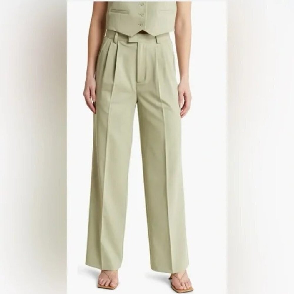Elodie NEW Women's Pleated Pistachio Pant Size XL SKU#B2454